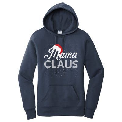 Mama Claus Santa Hat Christmas Celebration Gift Women's Pullover Hoodie