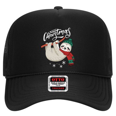 Merry Christmas Slothmas Sloth Lovers Xmas Holiday Gift Trucker Hat