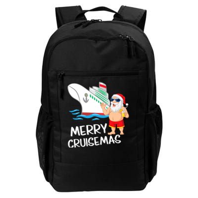 Merry Cruisemas Santa Claus Christmas Family Cruise Graphic Daily Commute Backpack