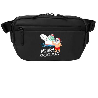 Merry Cruisemas Santa Claus Christmas Family Cruise Graphic Crossbody Pack