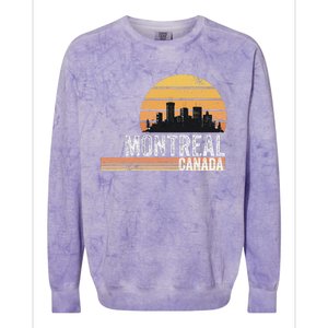 Montreal Canada Souvenir Vacation Travel Reminder Colorblast Crewneck Sweatshirt