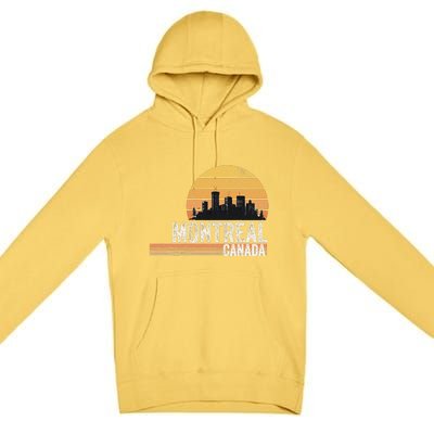 Montreal Canada Souvenir Vacation Travel Reminder Premium Pullover Hoodie