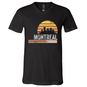 Montreal Canada Souvenir Vacation Travel Reminder V-Neck T-Shirt