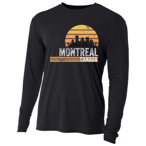 Montreal Canada Souvenir Vacation Travel Reminder Cooling Performance Long Sleeve Crew