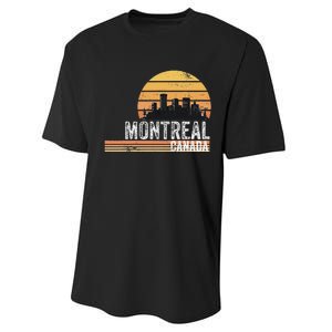 Montreal Canada Souvenir Vacation Travel Reminder Performance Sprint T-Shirt