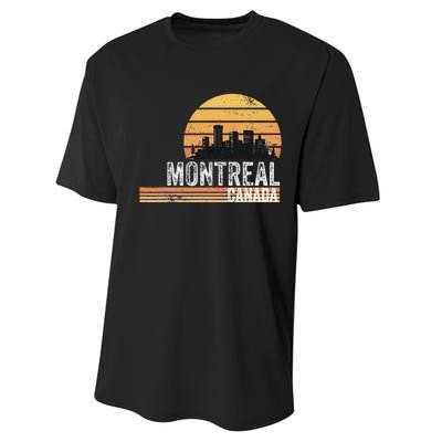 Montreal Canada Souvenir Vacation Travel Reminder Performance Sprint T-Shirt