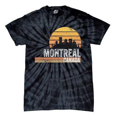 Montreal Canada Souvenir Vacation Travel Reminder Tie-Dye T-Shirt