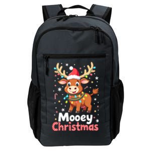 Mooey Christmas Santa Farmer Merry Highland Cow Christmas Gift Daily Commute Backpack