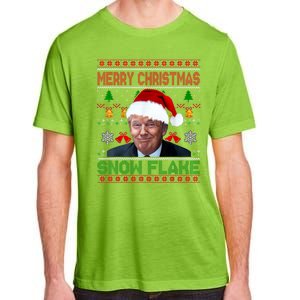 Merry Christmas Snowflake Santa Trump Xmas Ugly Sweater Adult ChromaSoft Performance T-Shirt