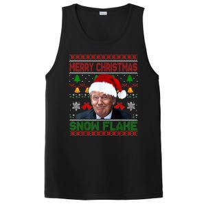 Merry Christmas Snowflake Santa Trump Xmas Ugly Sweater PosiCharge Competitor Tank