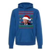 Merry Christmas Snowflake Santa Trump Xmas Ugly Sweater Premium Hoodie