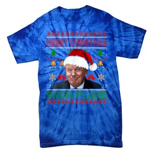 Merry Christmas Snowflake Santa Trump Xmas Ugly Sweater Tie-Dye T-Shirt