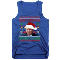 Merry Christmas Snowflake Santa Trump Xmas Ugly Sweater Tank Top