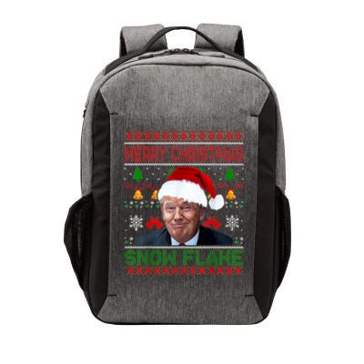 Merry Christmas Snowflake Santa Trump Xmas Ugly Sweater Vector Backpack