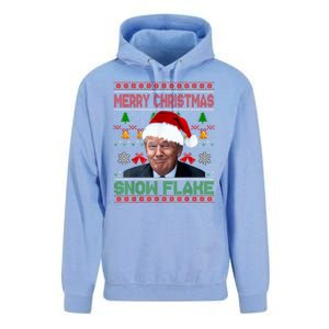 Merry Christmas Snowflake Santa Trump Xmas Ugly Sweater Unisex Surf Hoodie