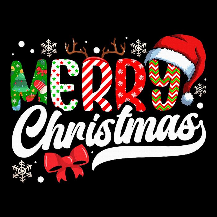 Merry Christmas Santa Hat Plaid Pattern Cooling Performance Long Sleeve Crew