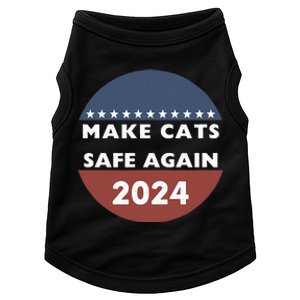 Make Cats Safe Again Harris Trump President Funny Politics Doggie Tank