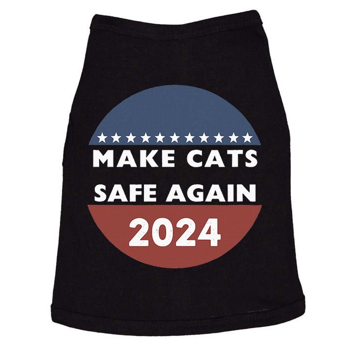 Make Cats Safe Again Harris Trump President Funny Politics Doggie Tank