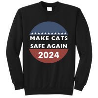 Make Cats Safe Again Harris Trump President Funny Politics Sweatshirt