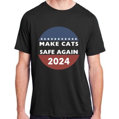 Make Cats Safe Again Harris Trump President Funny Politics Adult ChromaSoft Performance T-Shirt