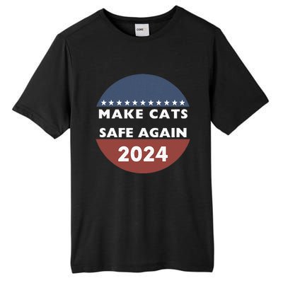 Make Cats Safe Again Harris Trump President Funny Politics Tall Fusion ChromaSoft Performance T-Shirt