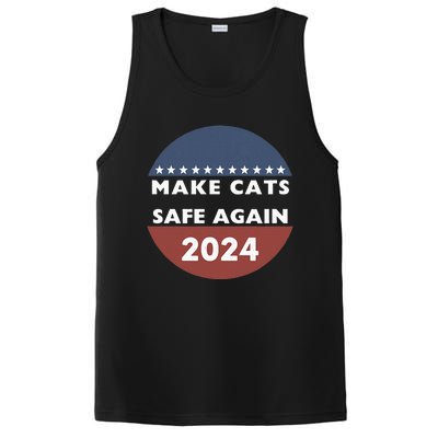 Make Cats Safe Again Harris Trump President Funny Politics PosiCharge Competitor Tank