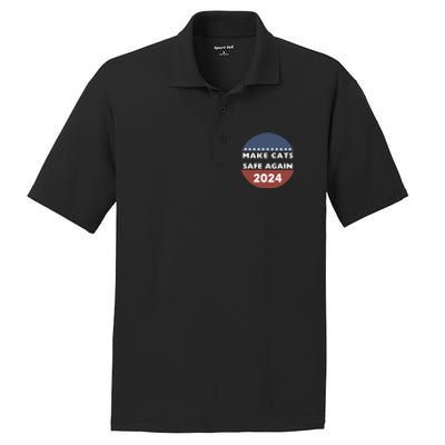 Make Cats Safe Again Harris Trump President Funny Politics PosiCharge RacerMesh Polo