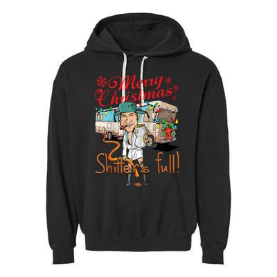 Merry Christmas Shitter's Full Garment-Dyed Fleece Hoodie