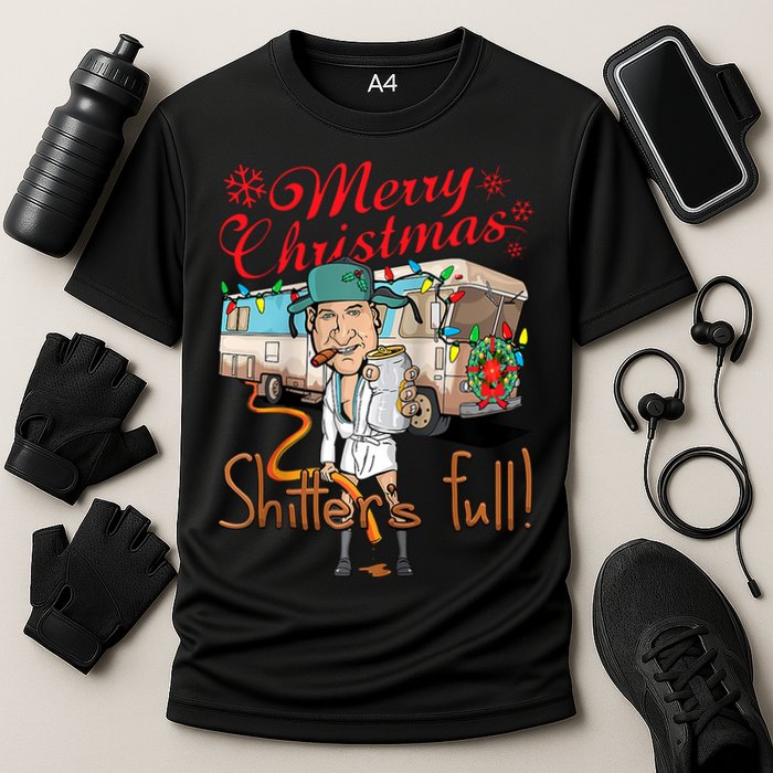 Merry Christmas Shitter's Full Cooling Performance Crew T-Shirt