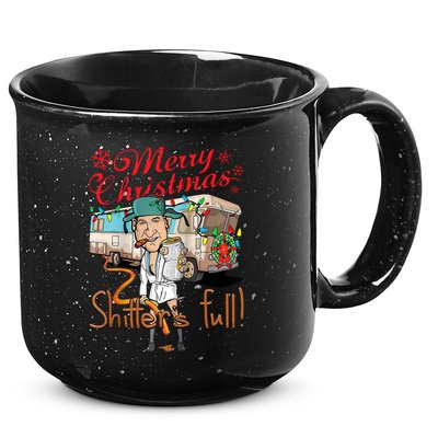 Merry Christmas Shitter's Full 15oz Campfire Ceramic Mug