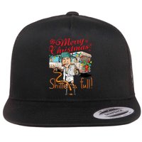 Merry Christmas Shitter's Full Flat Bill Trucker Hat