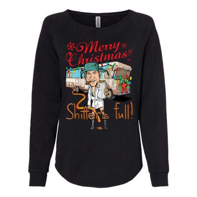 Merry Christmas Shitter's Full Womens California Wash Sweatshirt