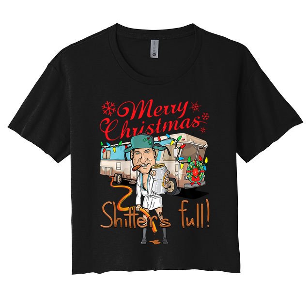 Merry Christmas Shitter's Full Crop Top