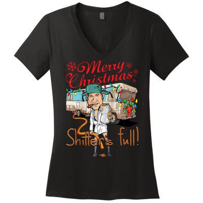 Merry Christmas Shitter's Full Women's V-Neck T-Shirt