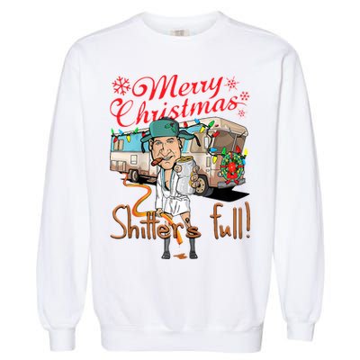 Merry Christmas Shitter's Full Garment-Dyed Sweatshirt