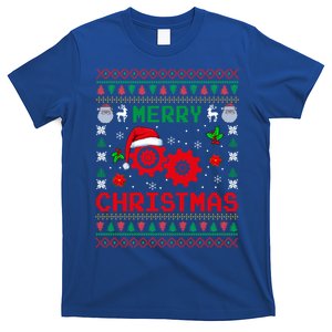 Merry Christmas Santa Engineer Costume Matching Job Team Cool Gift T-Shirt