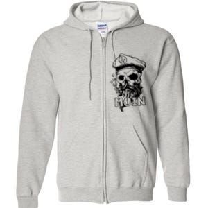 Moin Captain Skull Full Zip Hoodie