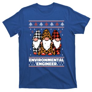 Merry Christmas Santa Gnome Environtal Engineer Xmas Funny Gift T-Shirt