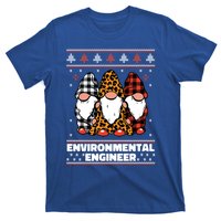 Merry Christmas Santa Gnome Environtal Engineer Xmas Funny Gift T-Shirt