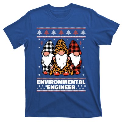 Merry Christmas Santa Gnome Environtal Engineer Xmas Funny Gift T-Shirt