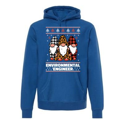 Merry Christmas Santa Gnome Environtal Engineer Xmas Funny Gift Premium Hoodie