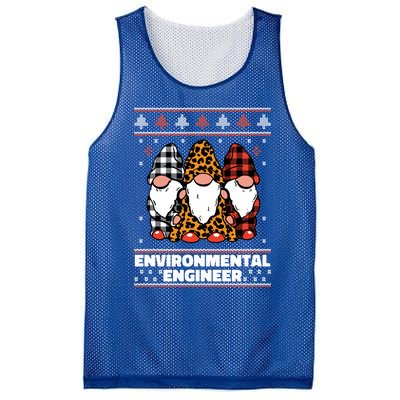 Merry Christmas Santa Gnome Environtal Engineer Xmas Funny Gift Mesh Reversible Basketball Jersey Tank