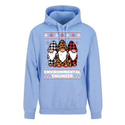 Merry Christmas Santa Gnome Environtal Engineer Xmas Funny Gift Unisex Surf Hoodie