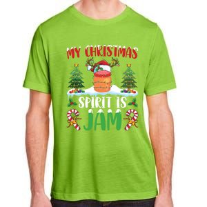 My Christmas Spirit Jam Wearing Santa Hat Xmas Christmas Gift Adult ChromaSoft Performance T-Shirt