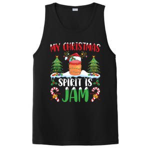 My Christmas Spirit Jam Wearing Santa Hat Xmas Christmas Gift PosiCharge Competitor Tank