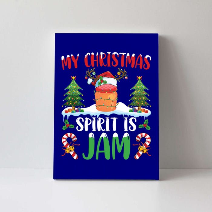 My Christmas Spirit Jam Wearing Santa Hat Xmas Christmas Gift Canvas