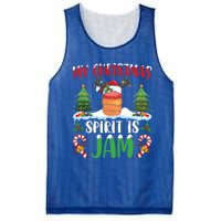 My Christmas Spirit Jam Wearing Santa Hat Xmas Christmas Gift Mesh Reversible Basketball Jersey Tank