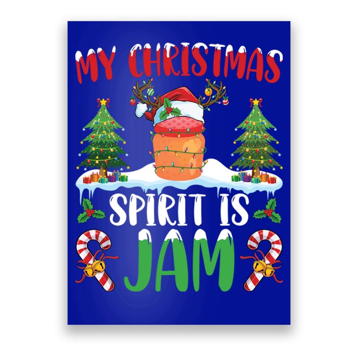 My Christmas Spirit Jam Wearing Santa Hat Xmas Christmas Gift Poster