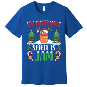 My Christmas Spirit Jam Wearing Santa Hat Xmas Christmas Gift Premium T-Shirt