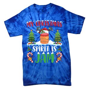 My Christmas Spirit Jam Wearing Santa Hat Xmas Christmas Gift Tie-Dye T-Shirt